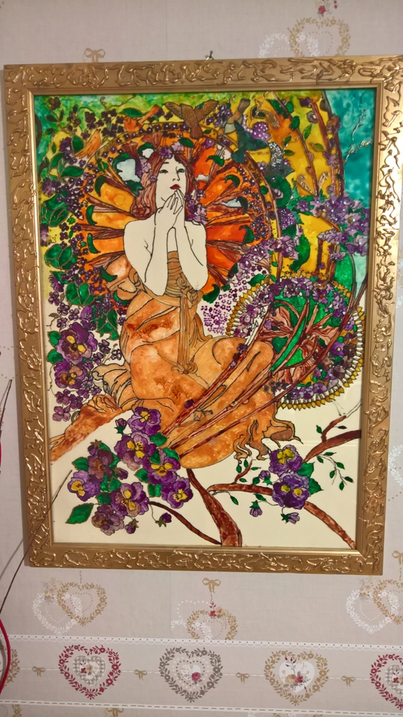 PITTURA SU VETRO FOTO N 1